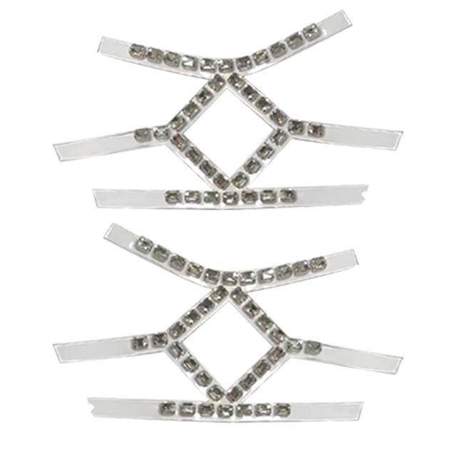 TPU Glass Rhinestone Upper Fashion Sandal Accessories High Heel Shoe Flower Shoe Material - Image 7
