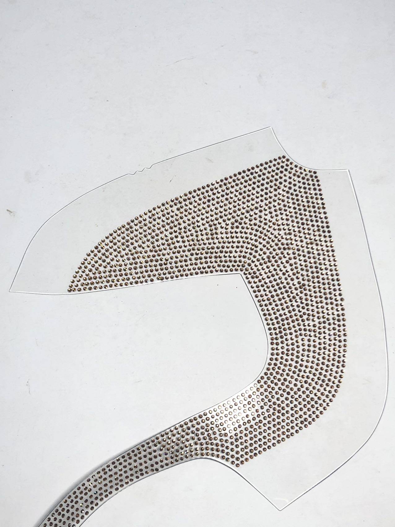 Waterproof High Heel Sandals Gold-Inlaid Rhinestone Decorative Strip Hotfix Shoe Toe Accessories Cross-Border Popular - Image 3