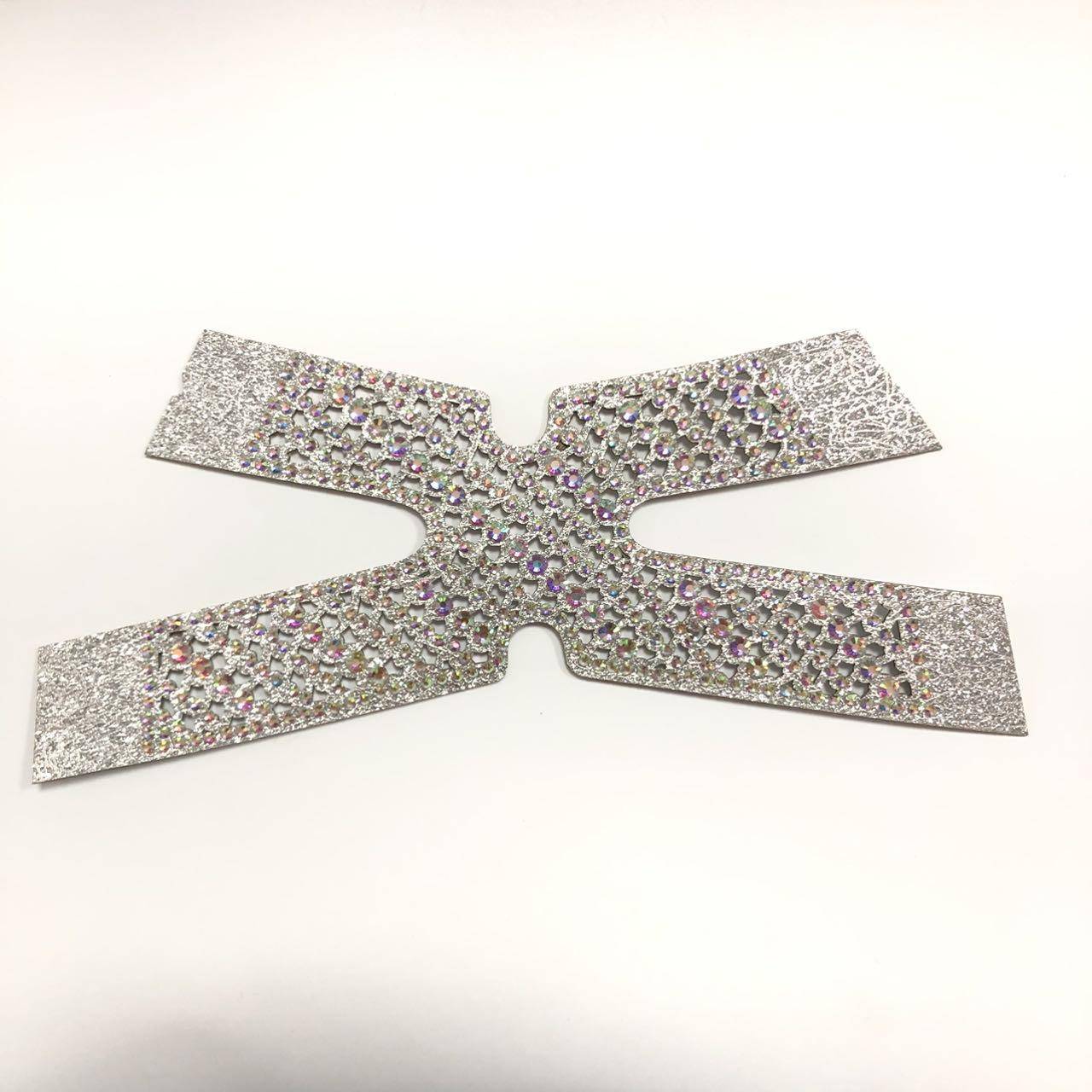 Leather Semi-Finished Slipper Shoe Material Breathable Flannel Rhinestone Pearl Sandals Upper Accessories - Image 4