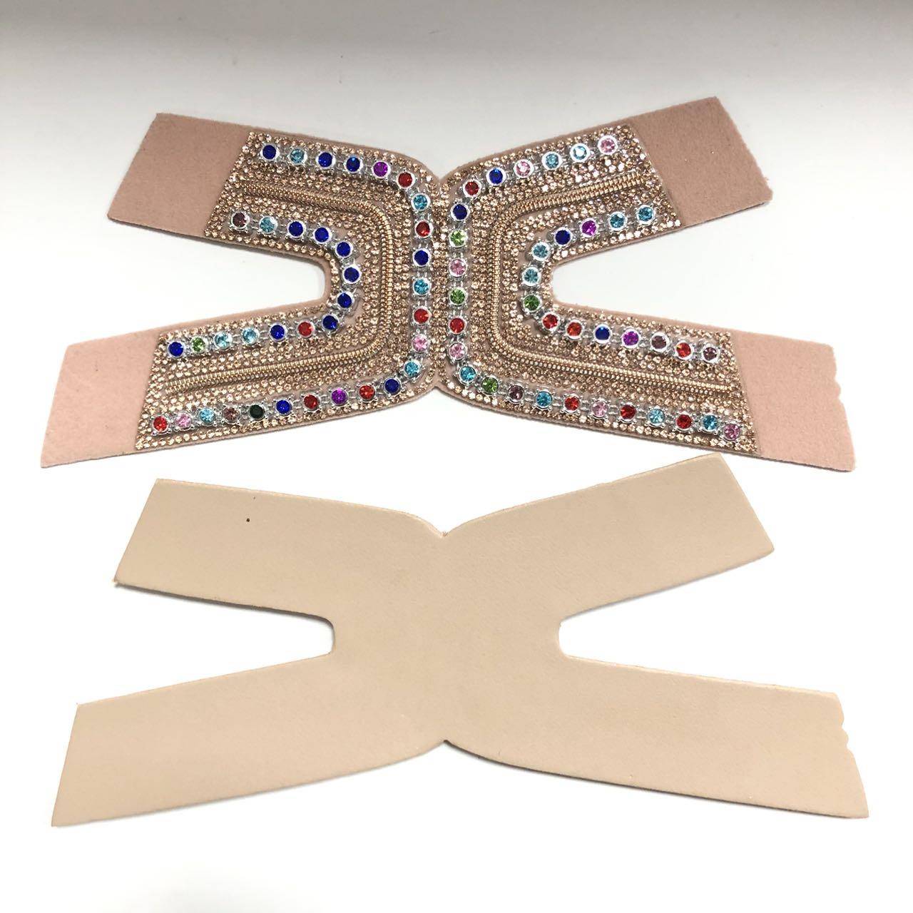 Semi-finish Production for Women slip slippers Fashion Shinning Rihneston Vamp Customization Outsole with Small Quantity - Image 2