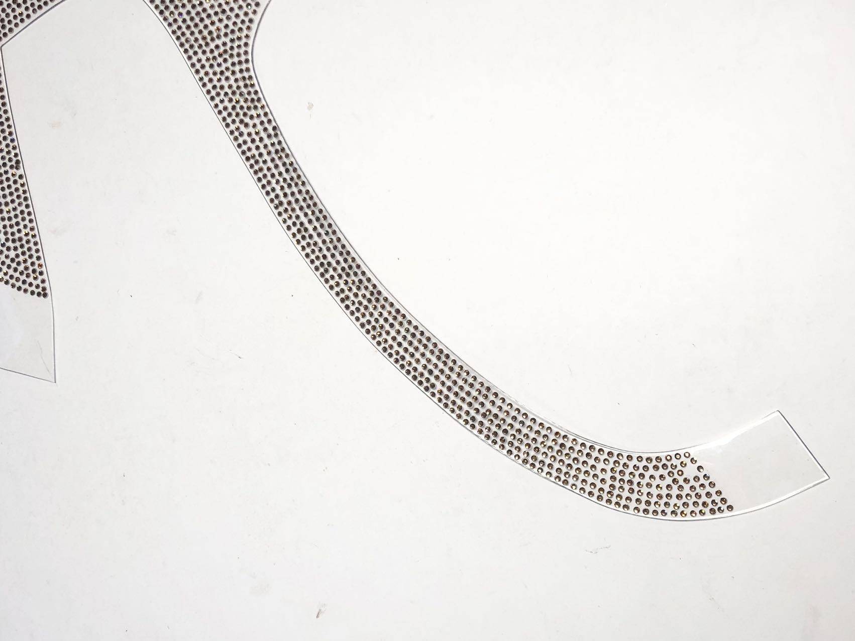 Waterproof High Heel Sandals Gold-Inlaid Rhinestone Decorative Strip Hotfix Shoe Toe Accessories Cross-Border Popular - Image 2