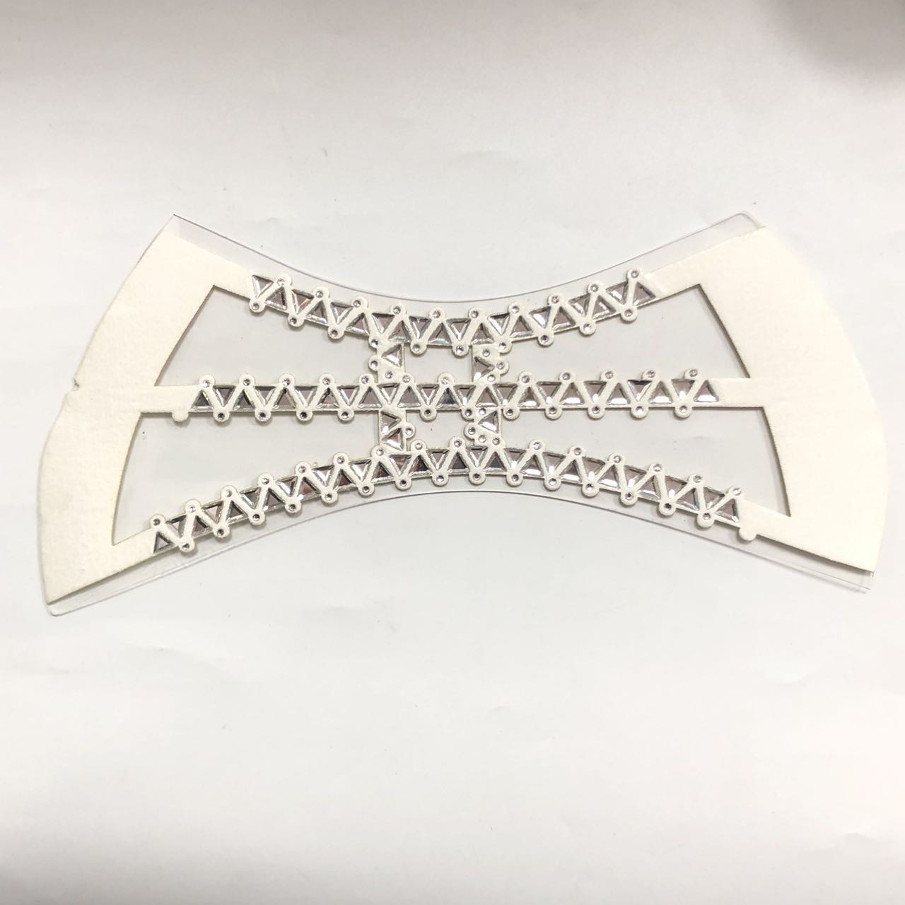 Fashionable Wear-resistant Shoe Upper Diamond-set Slipper Head Sandal Decoration Rhinestone Glass Upper High Heel Accessories - Image 2