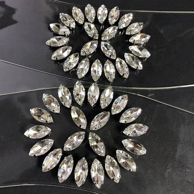 Sandals and slippers shoe uppers with rhinestones hot-fix rhinestones rhinestone stickers Factory direct supply - Image 2