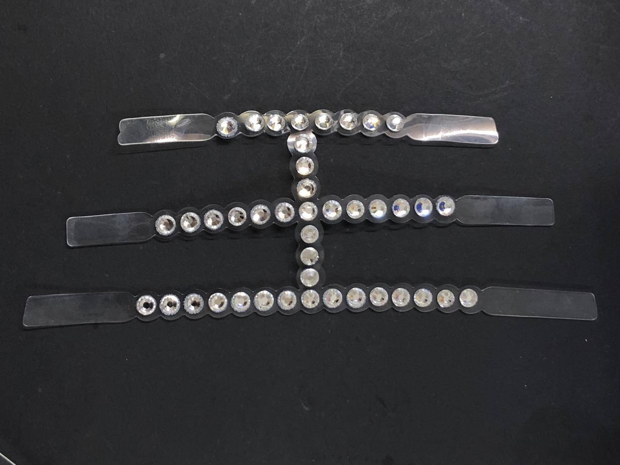 Shoes Upper with hot-fix rhinestones shoe accessories rhinestone stickers and auxiliary materials Factory direct supply