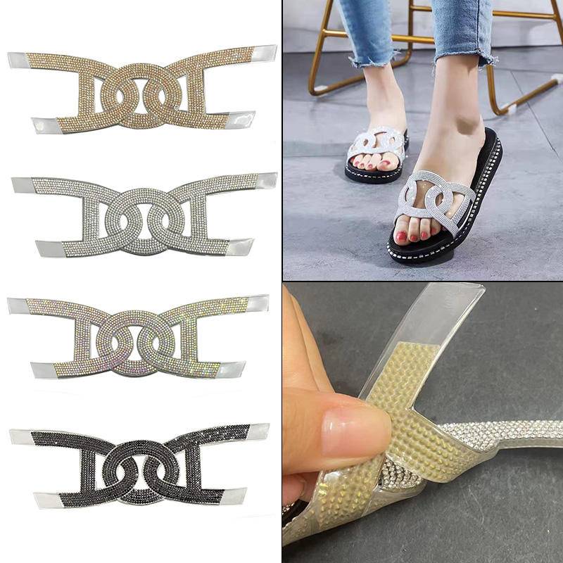 Wholesale Shoe Buckle Metal Women's Sandals Upper Decorative Rhinestone Accessories