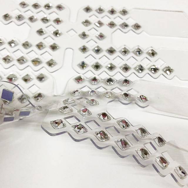 Breathable Mesh Rhinestone Shoe Uppers - Perfect for Fashion Summer Sandals - Image 7