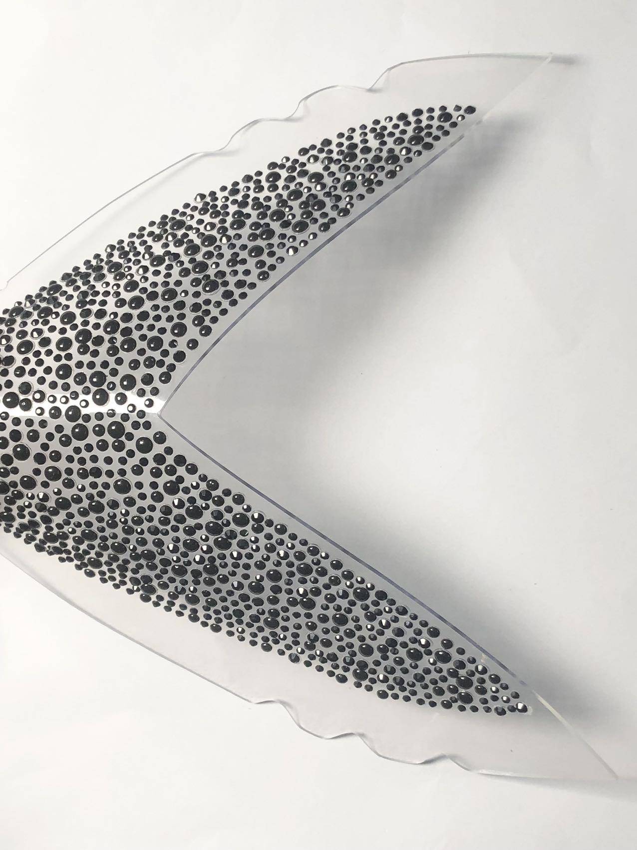 Rhinestone Circle Shoe Upper - Fashion Slip-On Sandal Strap Material for Summer DIY Shoes - Image 5