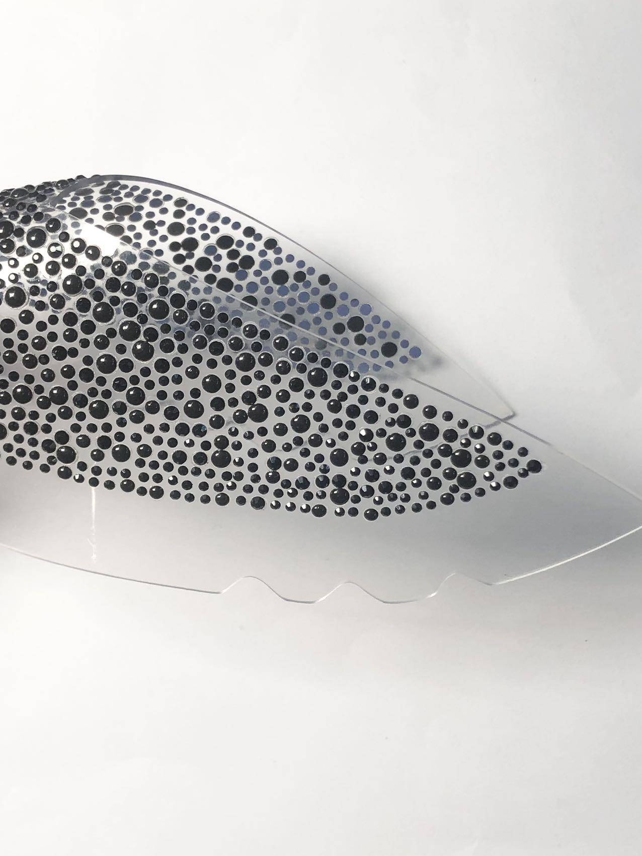Rhinestone Circle Shoe Upper - Fashion Slip-On Sandal Strap Material for Summer DIY Shoes - Image 4