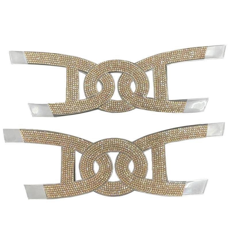 Wholesale Shoe Buckle Metal Women's Sandals Upper Decorative Rhinestone Accessories - Image 6