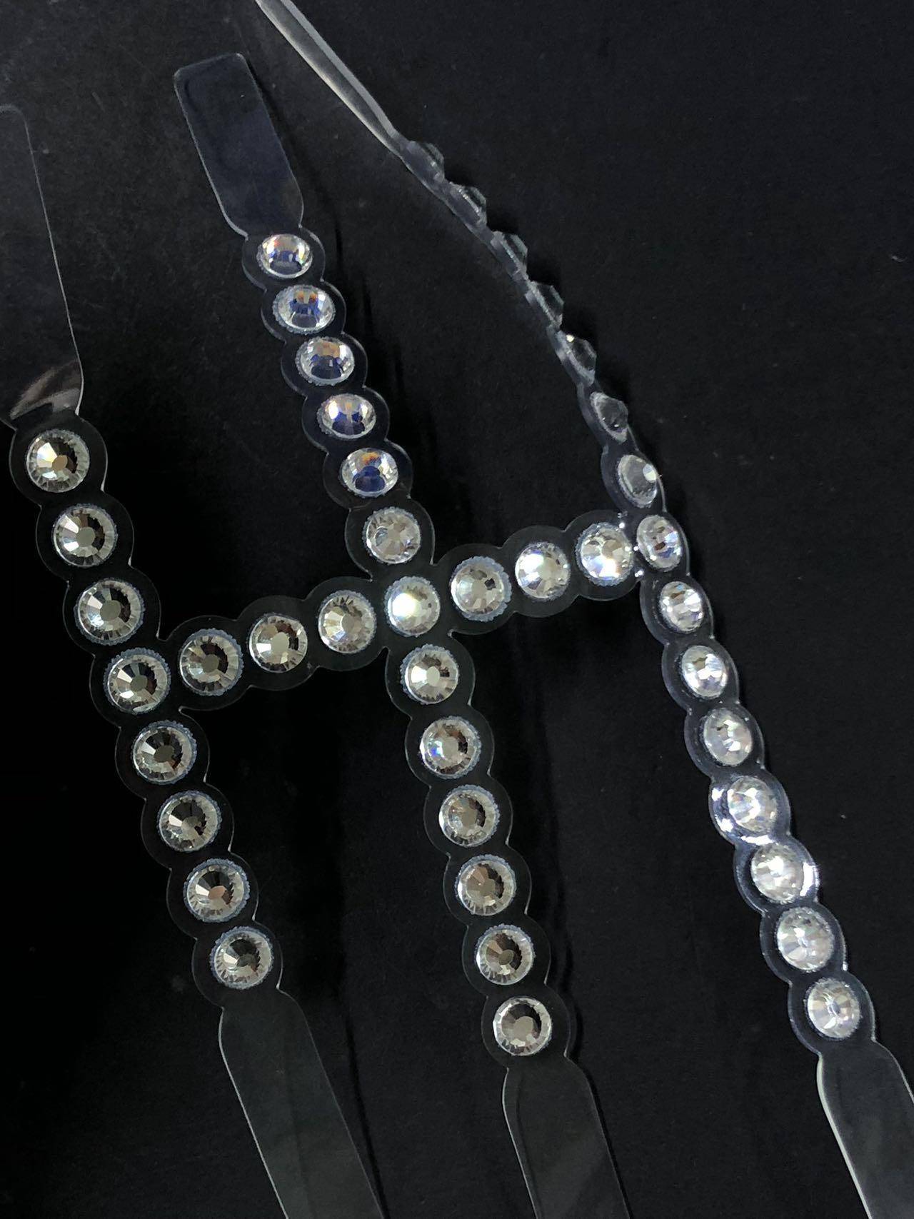 Shoes Upper with hot-fix rhinestones shoe accessories rhinestone stickers and auxiliary materials Factory direct supply - Image 3