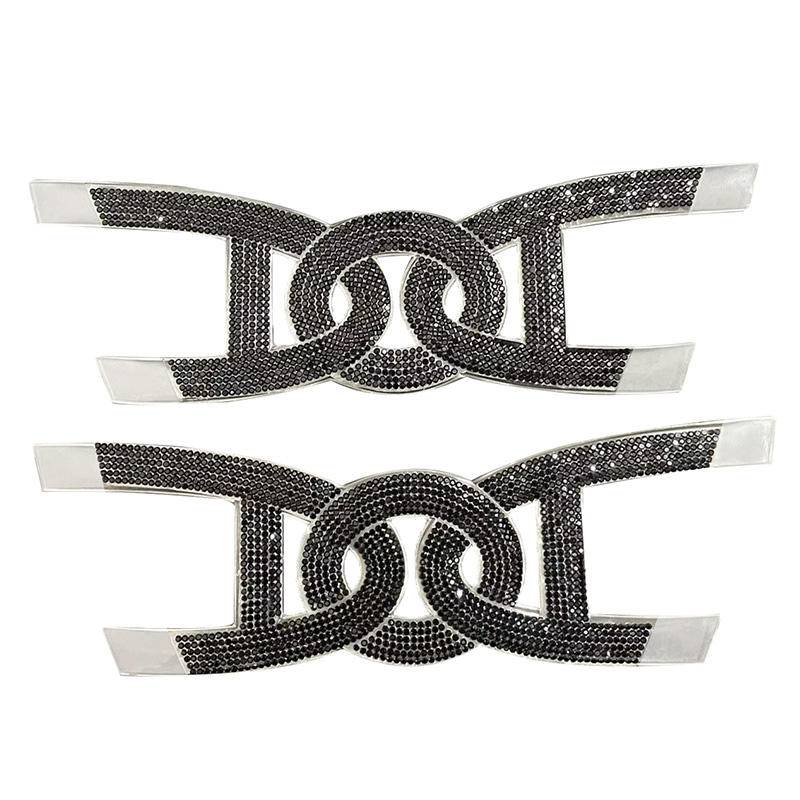Wholesale Shoe Buckle Metal Women's Sandals Upper Decorative Rhinestone Accessories - Image 5