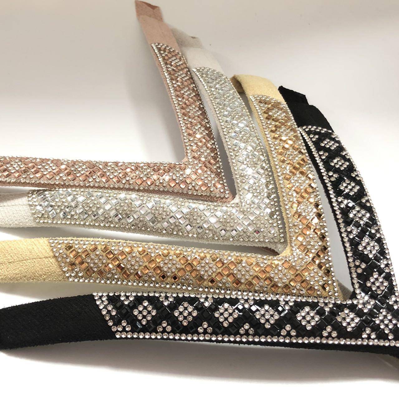 New Style Glass Water-diamond Wedge Sandals - Ankle Strap with diamond Shoe Face Decoration - Image 5