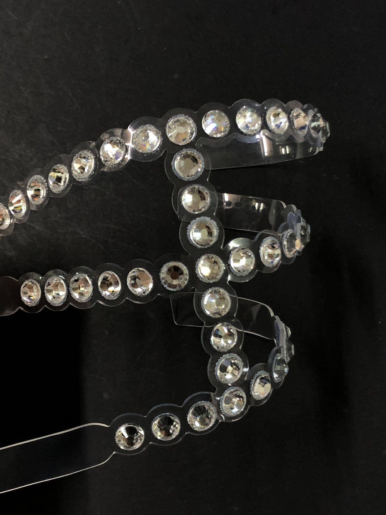 Shoes Upper with hot-fix rhinestones shoe accessories rhinestone stickers and auxiliary materials Factory direct supply - Image 2