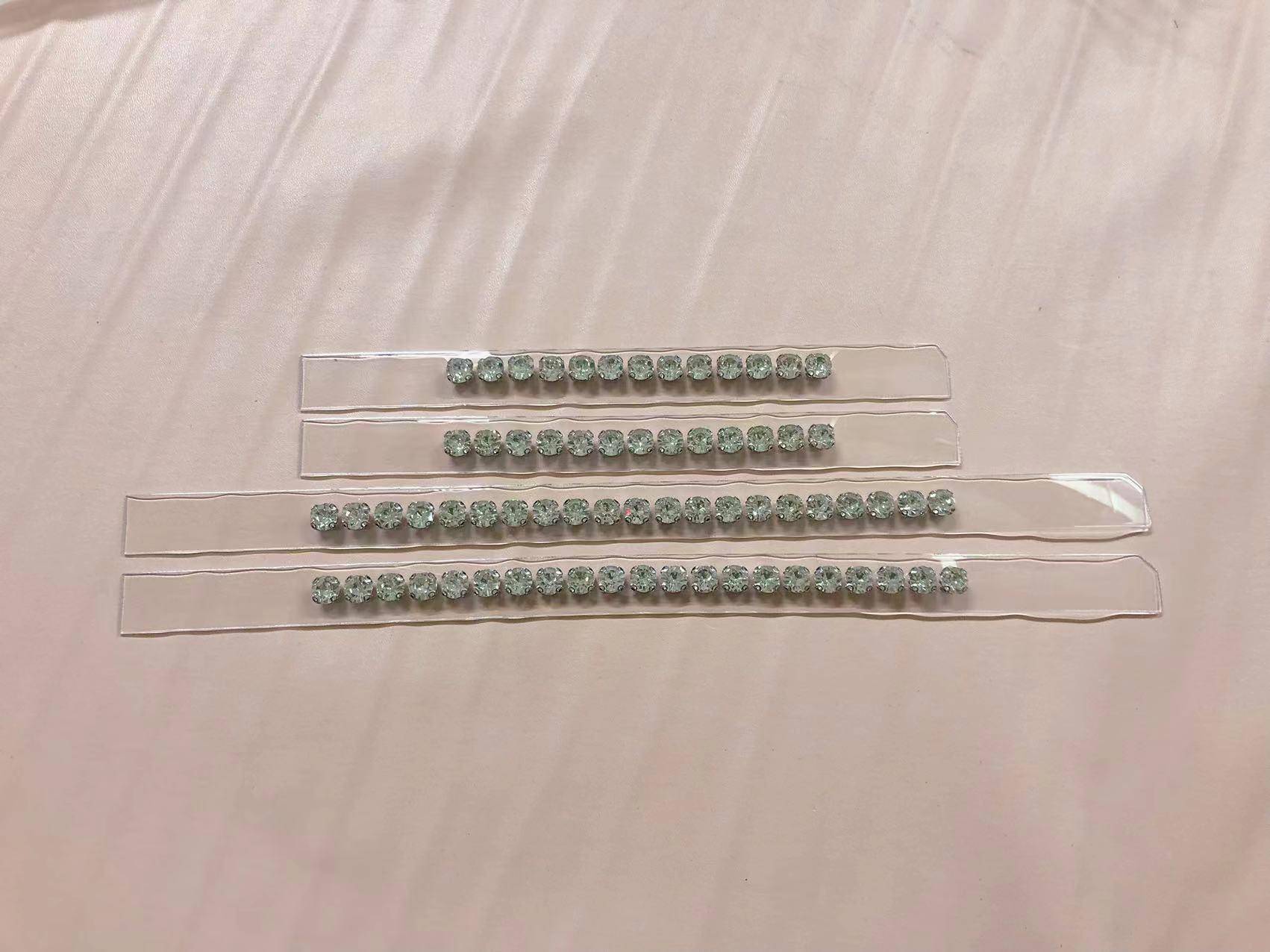 Hot Selling Crystal Diy Diamond Shoes Upper Lady Sandals Trimming Welt Ornament TPU Rhinestone Shoes Upper - Image 4