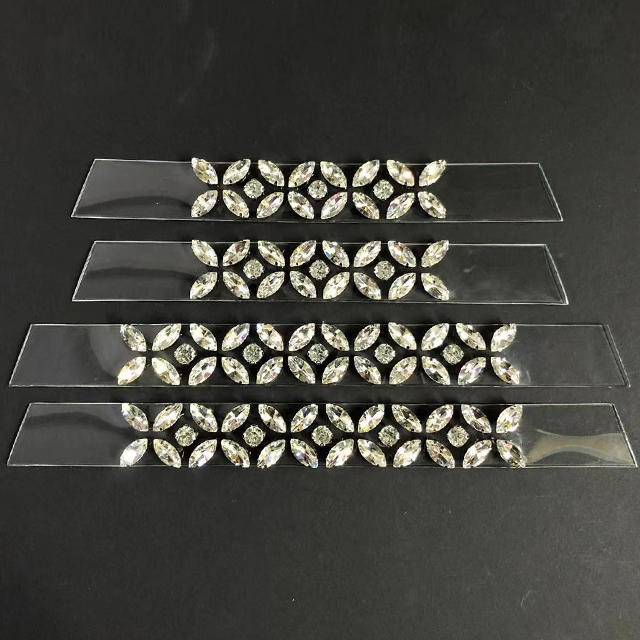 Semi-Finished Shoes Accessories Rhinestone Bling Decoration Welt Ornament Vamp Sandal Uppers for Shoe - Image 3