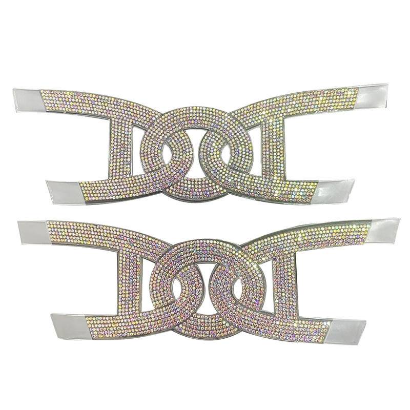 Wholesale Shoe Buckle Metal Women's Sandals Upper Decorative Rhinestone Accessories - Image 4
