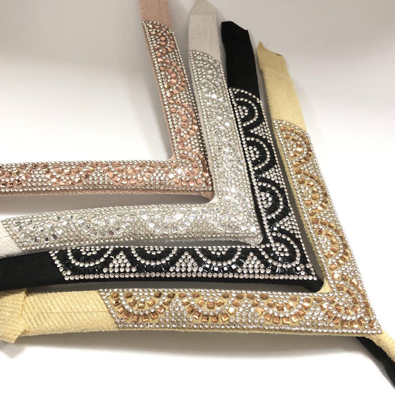 New Style Glass Water-diamond Wedge Sandals - Ankle Strap with diamond Shoe Face Decoration - Image 4