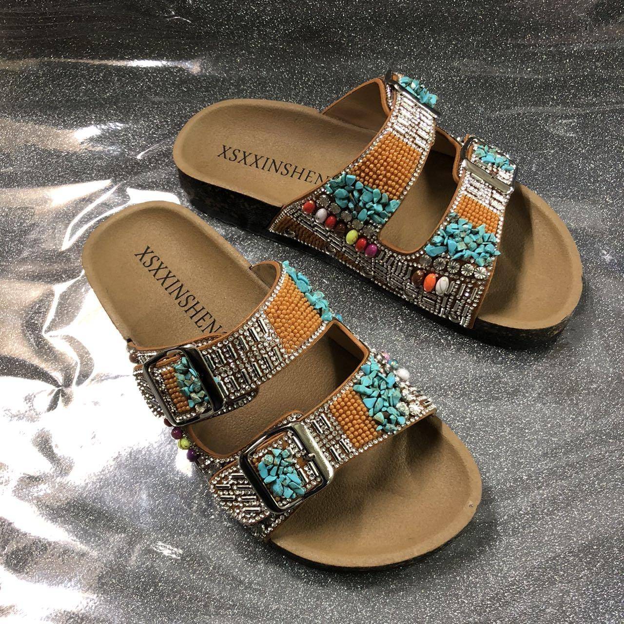 Enlarge Size Bronze Shoes Buckle Upper with PU Lining Glue on Sandal Shoes As Decoration Hot Selling - Image 2