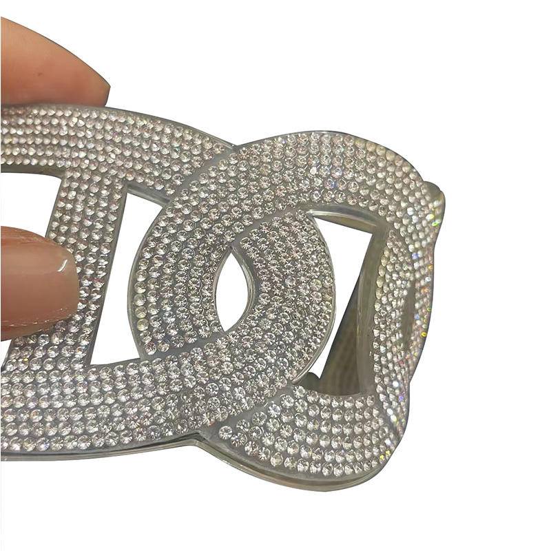Wholesale Shoe Buckle Metal Women's Sandals Upper Decorative Rhinestone Accessories - Image 2