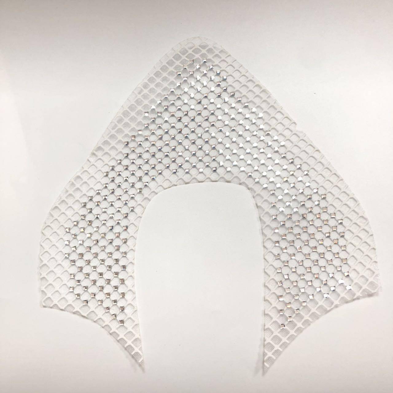 Breathable Mesh Rhinestone Women Upper - Lightweight PU Knitted Diamond Heat-Pressed Sandal Material - Image 5