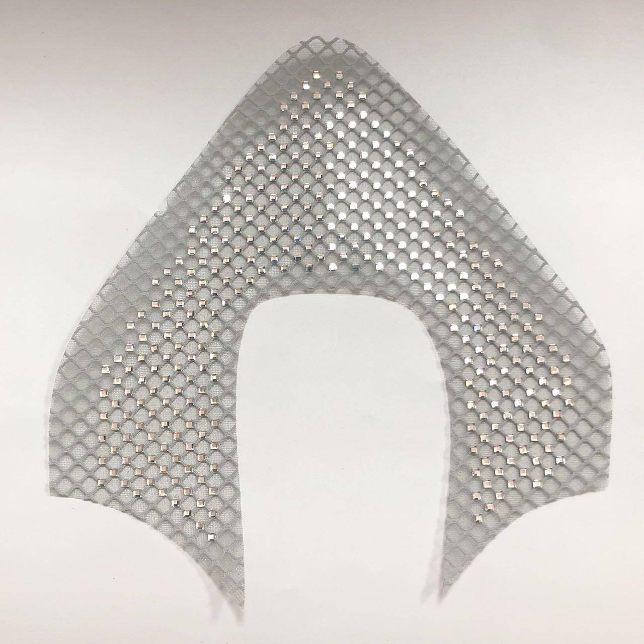 Breathable Mesh Rhinestone Women Upper - Lightweight PU Knitted Diamond Heat-Pressed Sandal Material - Image 4