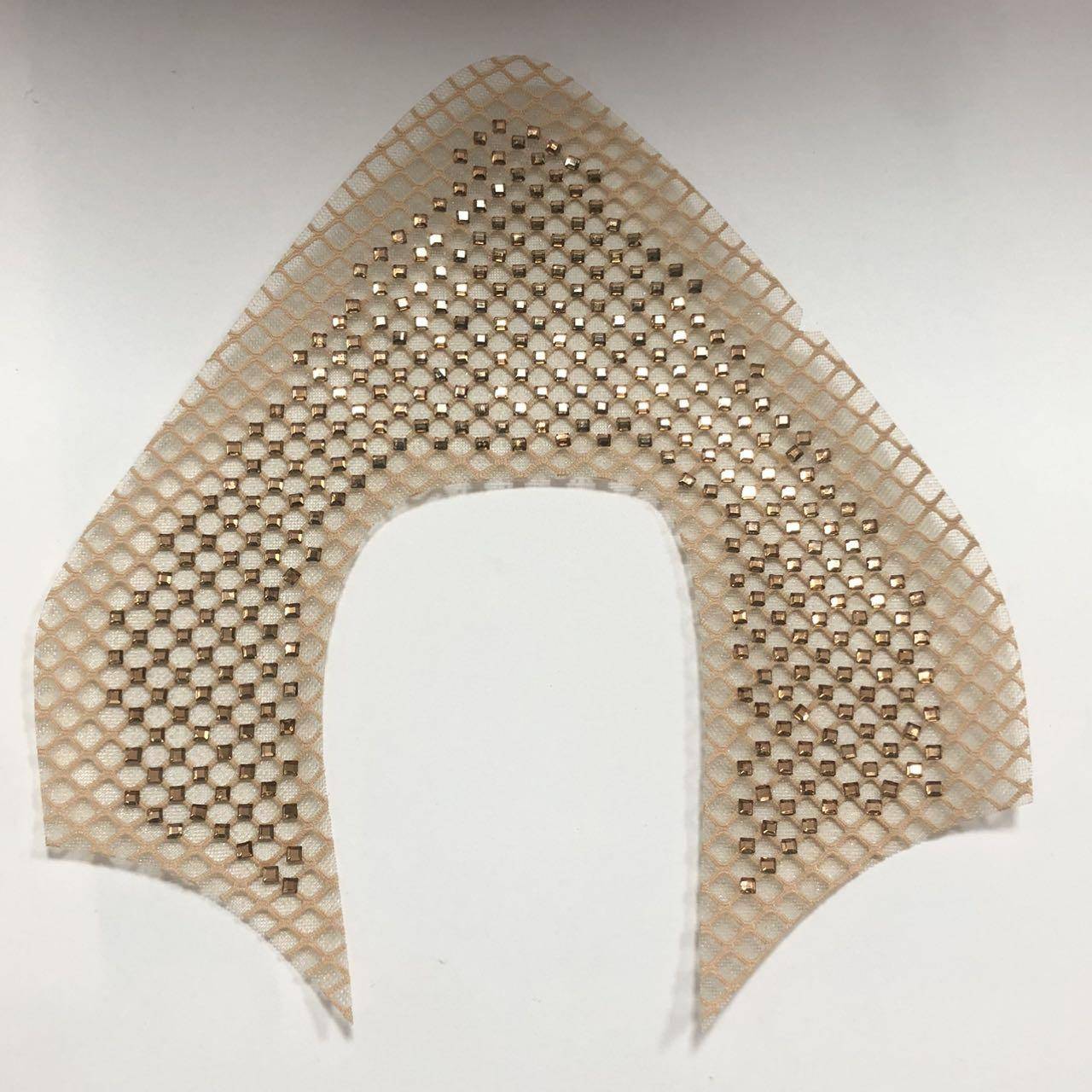 Breathable Mesh Rhinestone Women Upper - Lightweight PU Knitted Diamond Heat-Pressed Sandal Material - Image 3