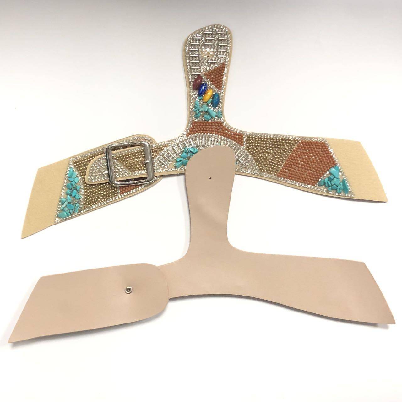 Wholesale Sandal Shoes Upper Rhinestone Mesh Fashion Accessories Factory Direct Sales - Image 3