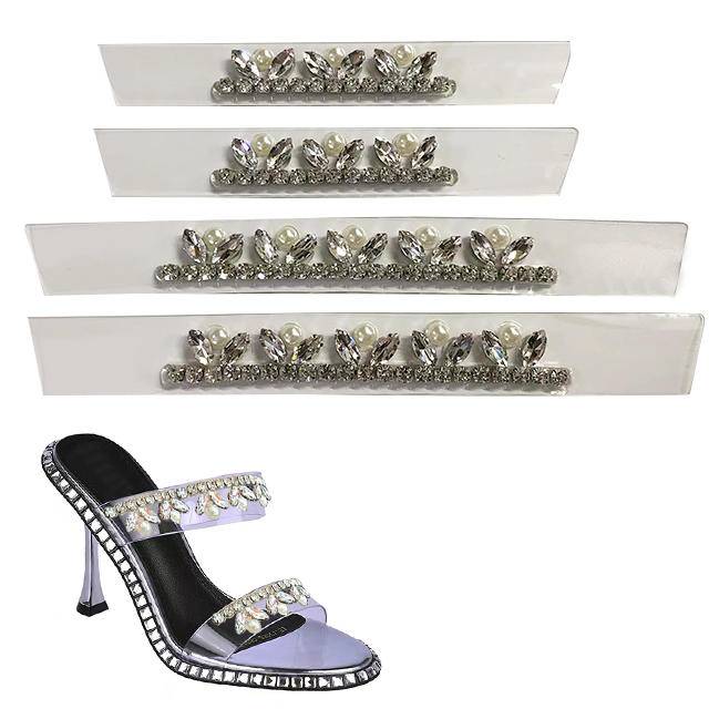 Hot Selling Upper Glass Water Drill Shoe Accessories Rhinestone Shoe Fashion Accessories