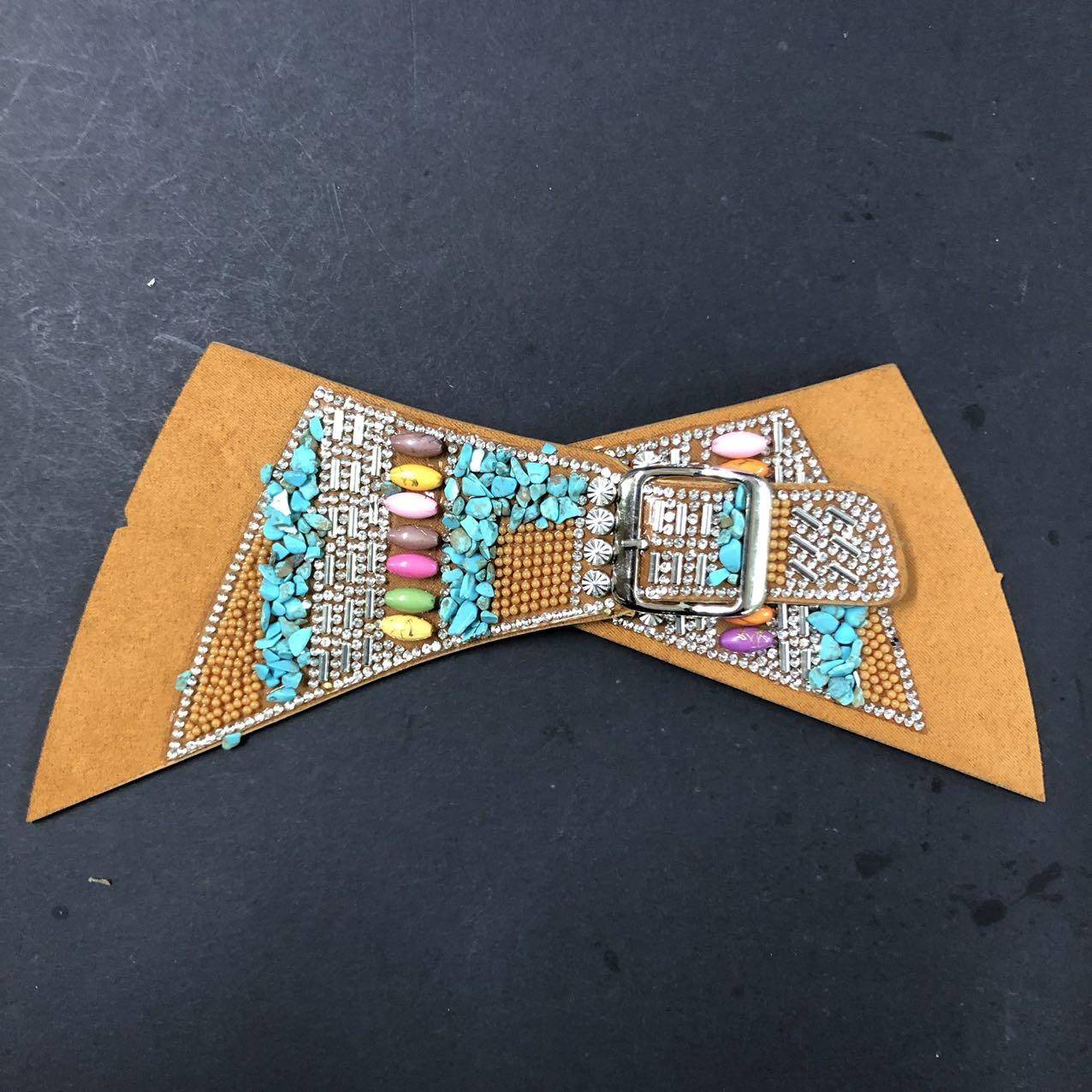 European American Southeast Asian Ethnic Style Rhinestone Sandals Semi-Finished Shoe Uppers for Rhinestone Garment Accessories - Image 7
