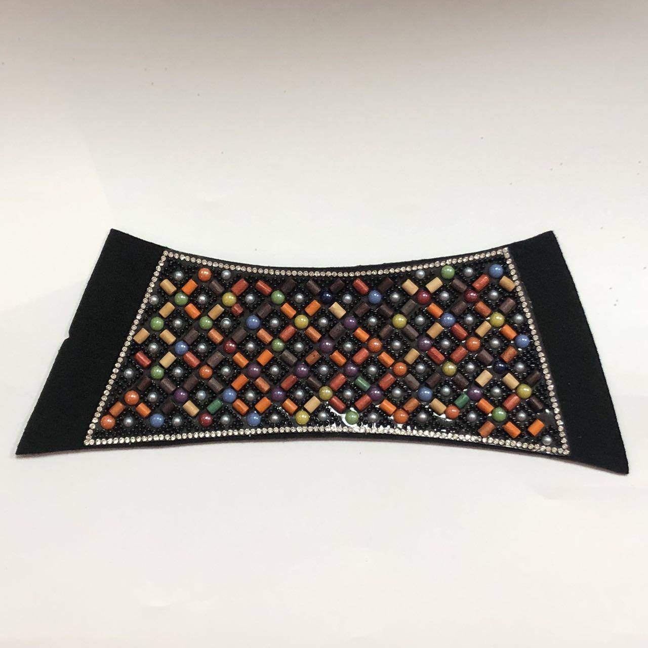 Customized Woven Diamond Pearl Sandals Accessories Semi-finished Processing of Rhinestone Slipper Uppers - Image 5