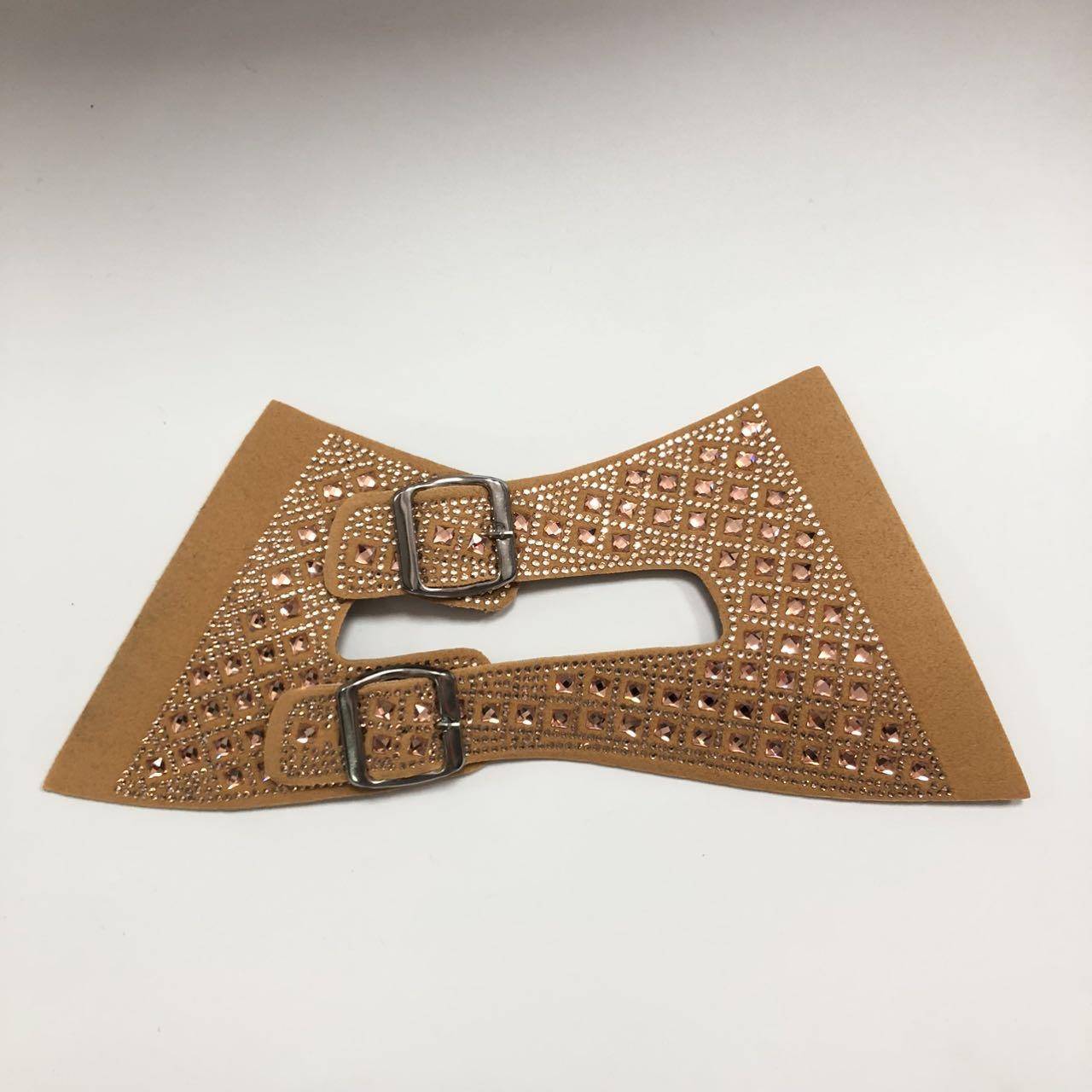 Custom rhinestone sandals slippers upper semi-finished products Factory direct sales accessories wholesale - Image 6