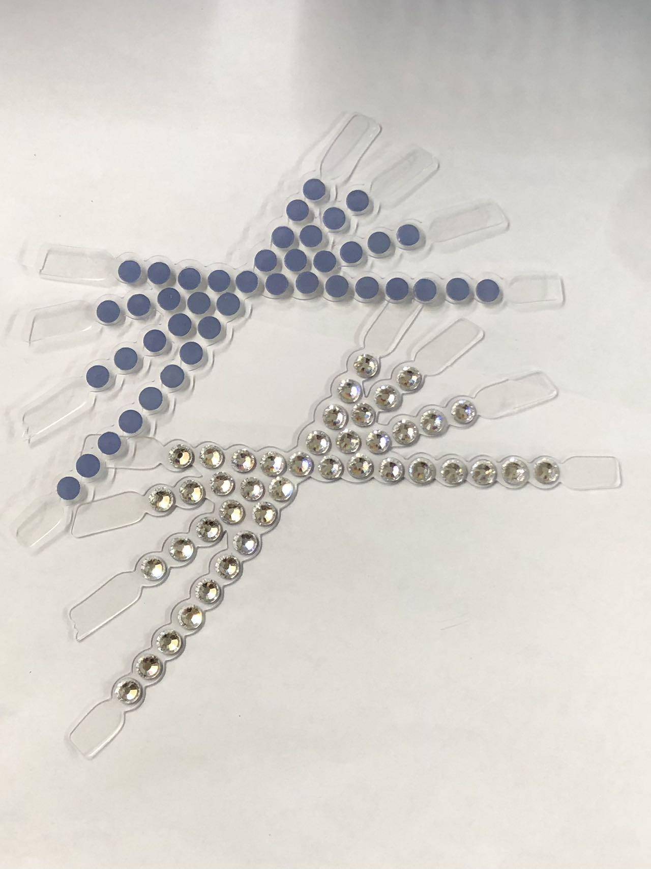 High Heels Sandals Decoration Lady Shoes Vamp Accessories Transparent I-shaped Rhinestone Upper - Image 4