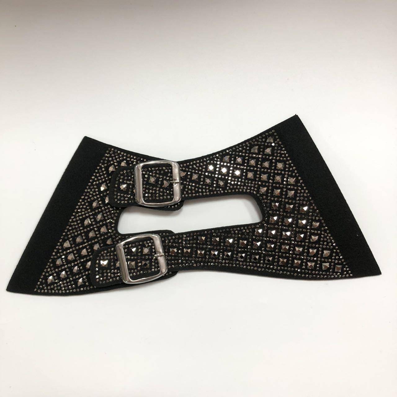 Custom rhinestone sandals slippers upper semi-finished products Factory direct sales accessories wholesale - Image 5