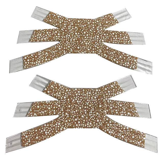 Factory Direct Sales TPU Glass Rhinestone Upper Fashion Sandal Accessories High Heel Shoe Flower Shoe Material - Image 5