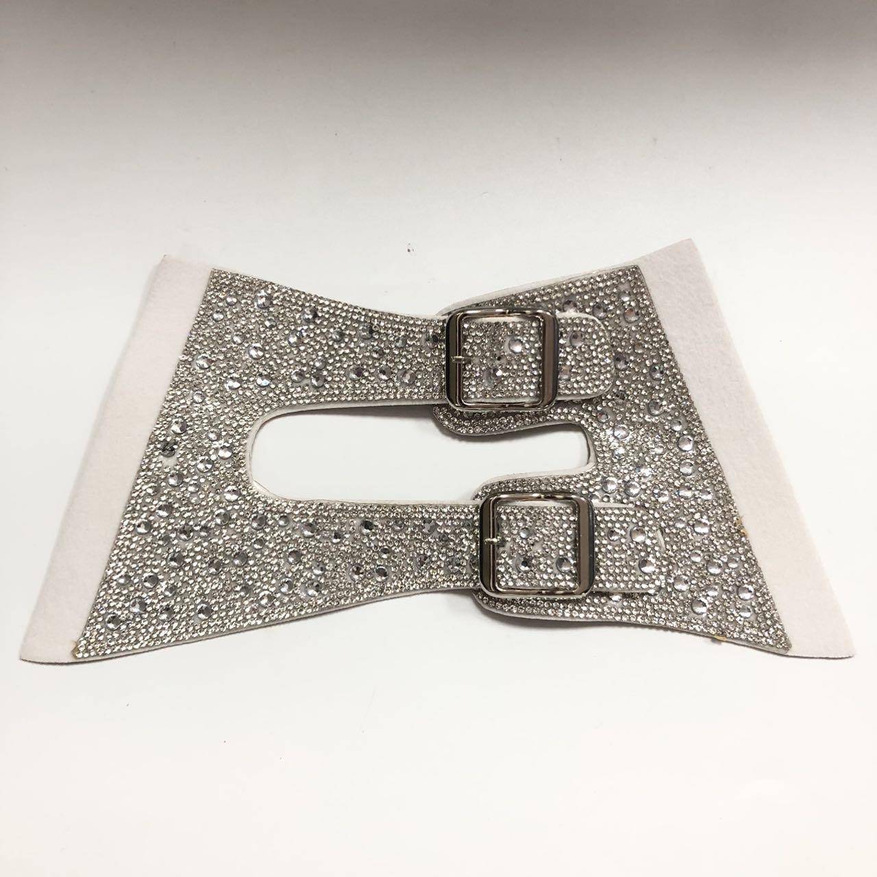 Ladies Semi-Finished Shoe Uppers with Diamond Decoration for Comfortable Casual Sandals - Made in China - Image 5