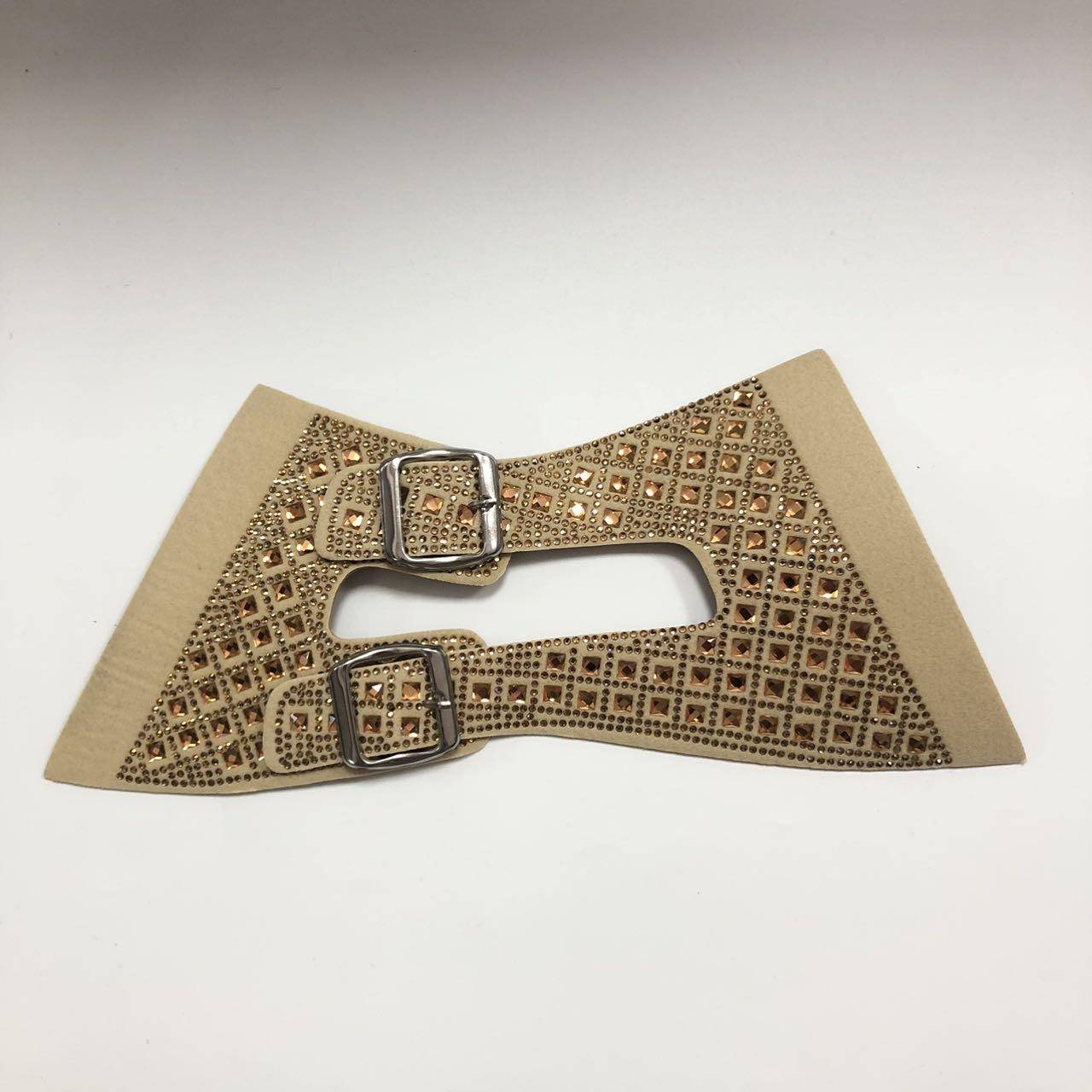 Custom rhinestone sandals slippers upper semi-finished products Factory direct sales accessories wholesale - Image 4