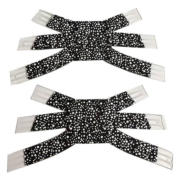 Factory Direct Sales TPU Glass Rhinestone Upper Fashion Sandal Accessories High Heel Shoe Flower Shoe Material - Image 4