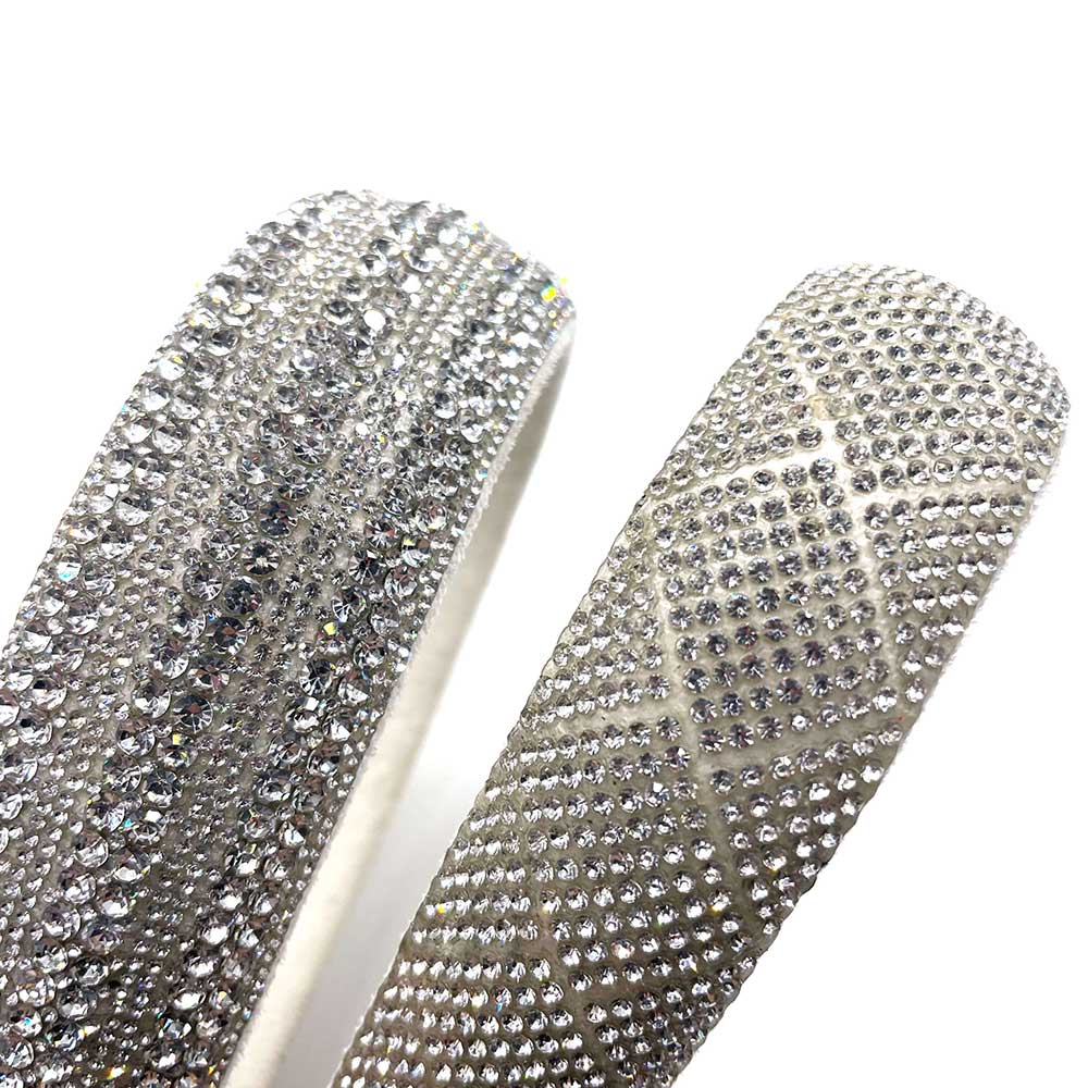 Wide Rhinestone Band for Shoe Toe