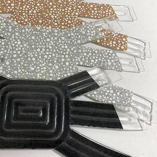 Factory Direct Sales TPU Glass Rhinestone Upper Fashion Sandal Accessories High Heel Shoe Flower Shoe Material - Image 3