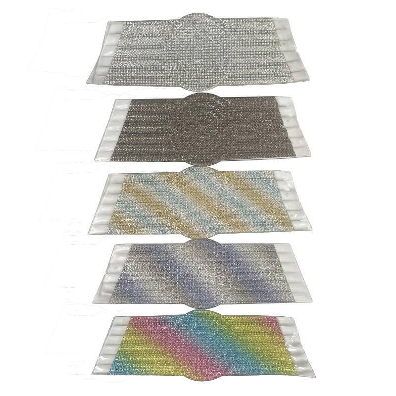 Rhinestone PU uppers new style rhinestone shoe accessories slippers & sandals accessories factory wholesale - Image 3