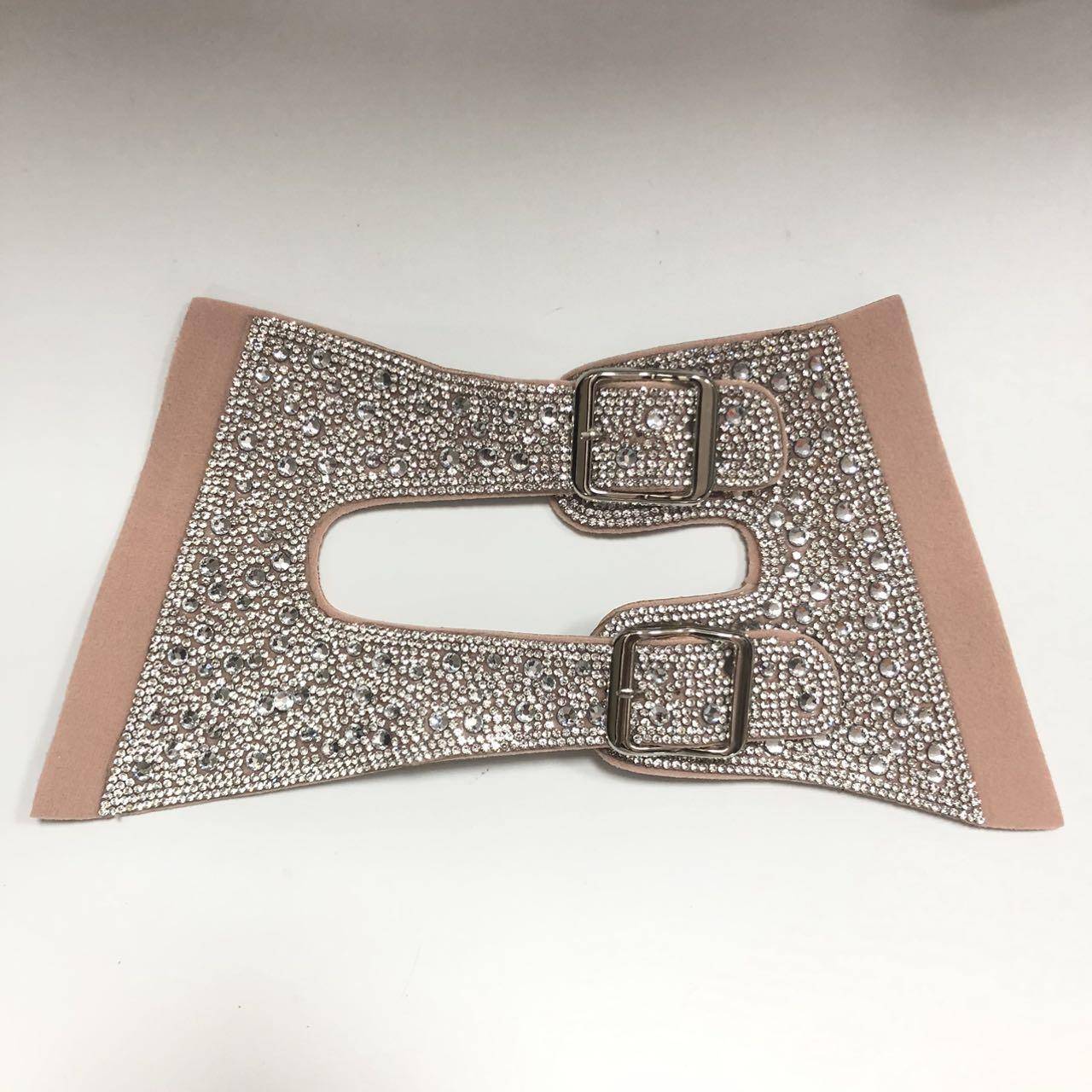 Ladies Semi-Finished Shoe Uppers with Diamond Decoration for Comfortable Casual Sandals - Made in China - Image 3
