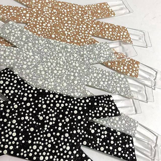 Factory Direct Sales TPU Glass Rhinestone Upper Fashion Sandal Accessories High Heel Shoe Flower Shoe Material - Image 2