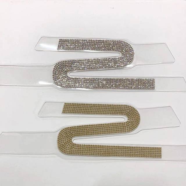 Customized Women's Sandals Fashion-Accessories with Rhinestone and CHARM Upper Decorative Shoe Parts - Image 2