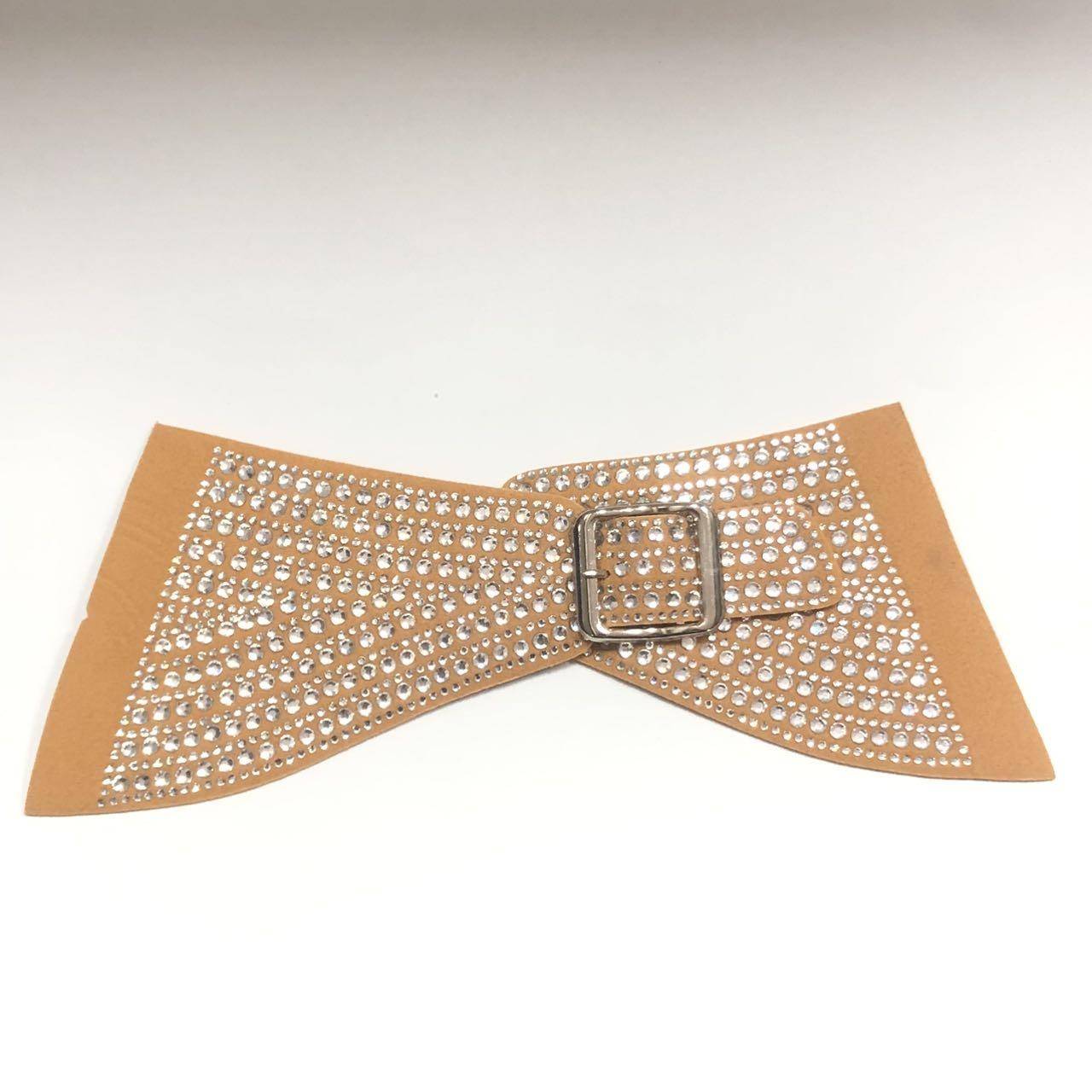 Wholesale Latest Women's Summer Sandals Semi-Finished Shoe Uppers Decorated with Rhinestones and Mini Beads - Image 2