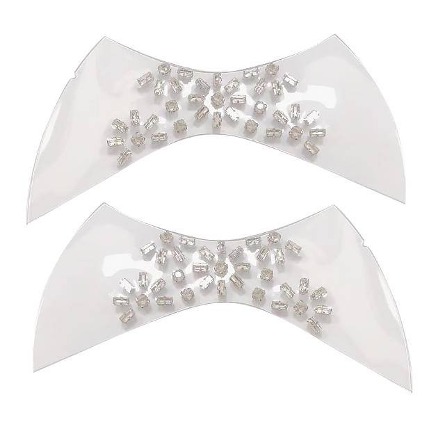 Transparent TPU Thick Rhinestone Upper Fashionable and Versatile Sandals and slippers Shoe Material
