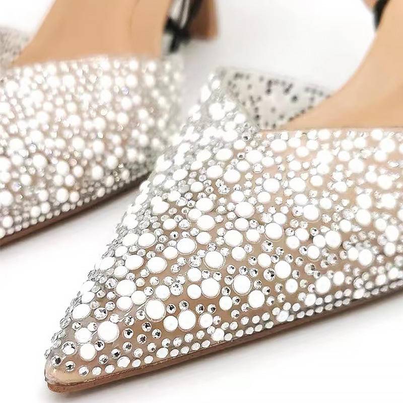 Rhinestone Glass TPU Nailed Shoe Upper Slippers and High Heels Shoe Ornament Shoe Materials Accessories - Image 6
