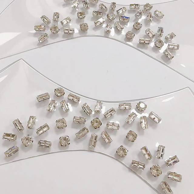 Transparent TPU Thick Rhinestone Upper Fashionable and Versatile Sandals and slippers Shoe Material - Image 3