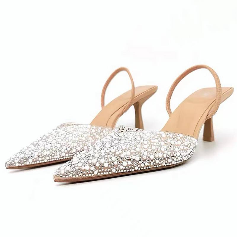 Rhinestone Glass TPU Nailed Shoe Upper Slippers and High Heels Shoe Ornament Shoe Materials Accessories - Image 5