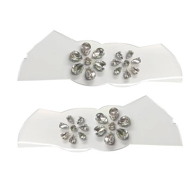 High-Quality Fashion Upper TPU Decoration Shoe Clips for Female Work Sandals Slippers with Rhinestones Drill Shoe Vamp - Image 6