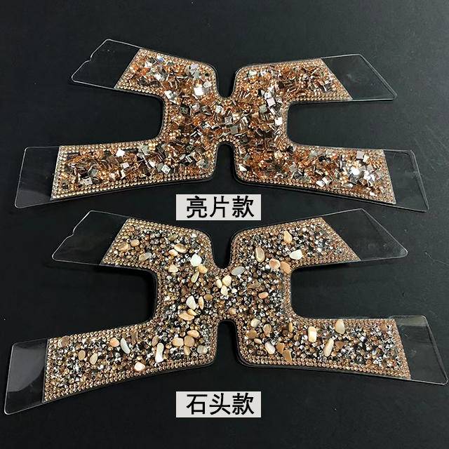 Semi-Finished Decorative Strips and Full Rhinestones Shoe Uppers Accessories with Heat Transfer Printing Inlaid Accessories - Image 8